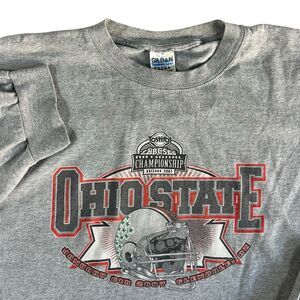Ohio State Buckeyes 2007 National Champions Graphic Shirt Men’s 3XL Gray Y2K